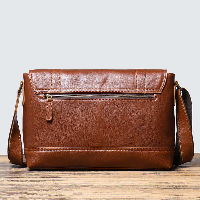 Vintage leather crossbody bag, view 2 - MRSLM