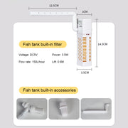 submersible aquarium filter, view 7 - MRSLM