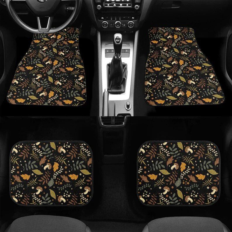 bohemian patterned car floor mats, view 3 - MRSLM