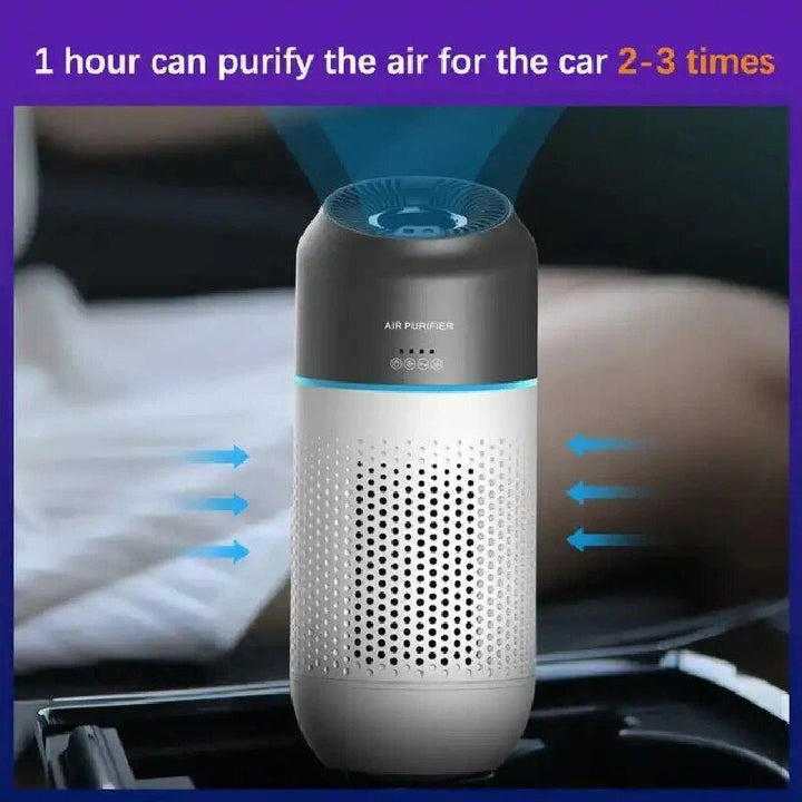 Portable Mini HEPA Car Air Purifier with Auto-Sensor Technology