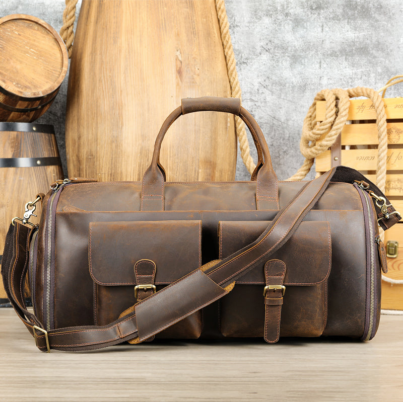 Leather handheld travel bag - MRSLM