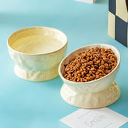 ceramic cat food and water bowl, view 10 - MRSLM