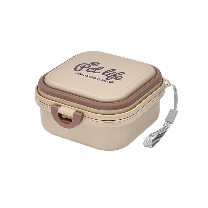 double-decker foldable travel bowl, view 3 - MRSLM