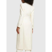 mid-length double breasted blazer coat, view 4 - MRSLM