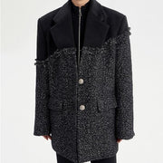 black tweed coat - MRSLM