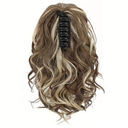 12-inch wavy claw clip ponytail extension, view 5 - MRSLM
