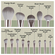 soft fluffy makeup brushes set, view 5 - MRSLM