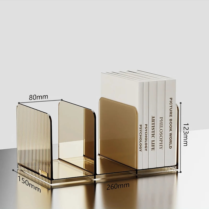 Desktop transparent book stand holder, view 2 - MRSLM