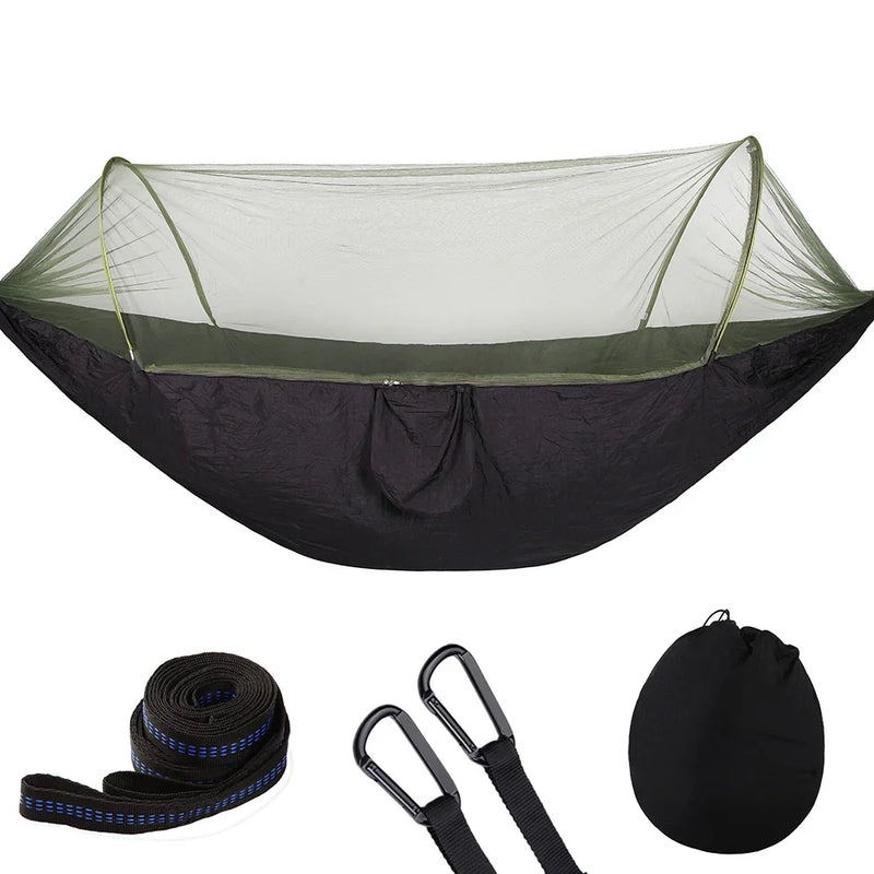 camping hammock with mosquito net, view 2 - MRSLM