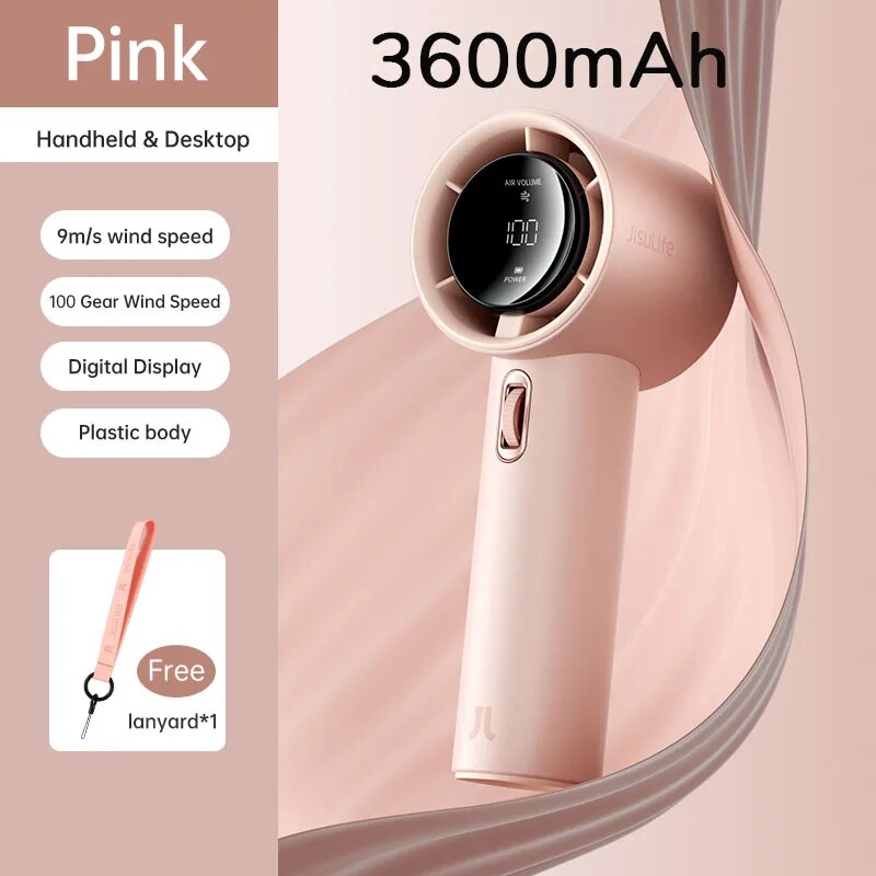 handheld mini fan, view 5 - MRSLM