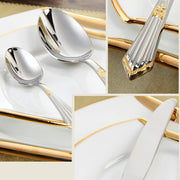 gold inlay cutlery set, view 6 - MRSLM