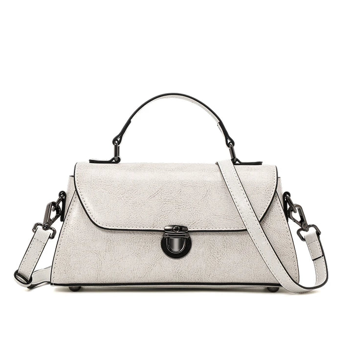 Stylish Women's Leather Crossbody Shoulder Bag - Small Cowhide Handbag
