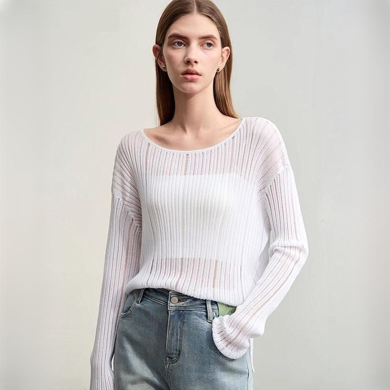 hollow out knit blouse - MRSLM