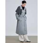 patchwork blazer with belt, view 3 - MRSLM
