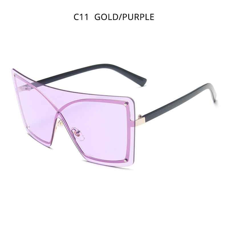 oversized flat top sunglasses, view 11 - MRSLM