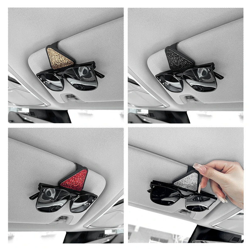 triangle car sun visor sunglasses holder, view 11 - MRSLM
