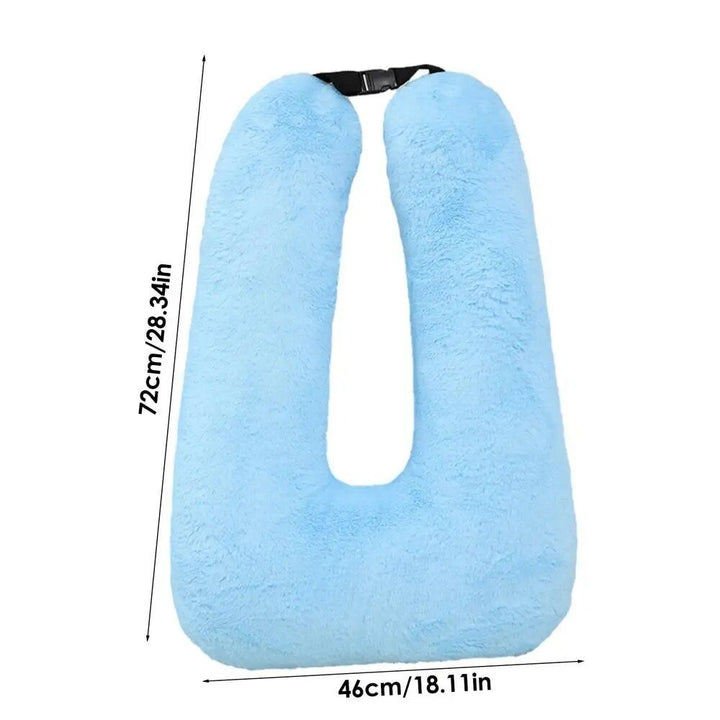 Ergonomic Car & Travel Neck Pillow with Adjustable Strap for Comfortable Support