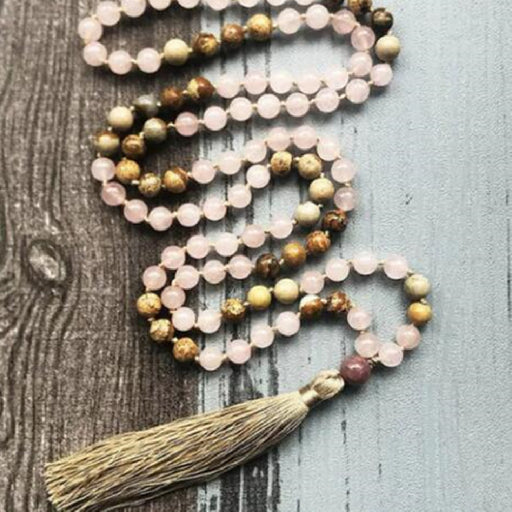 amazonite tassel pendant necklace - MRSLM
