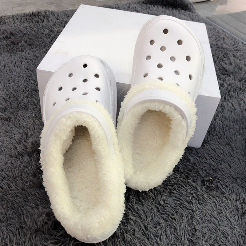 women's warm closed-toe thick sole slippers, view 4 - MRSLM