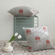 jellyfish knitted cotton pillow cover, view 6 - MRSLM