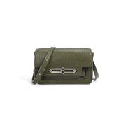 crocodile pattern shoulder bag, view 5 - MRSLM