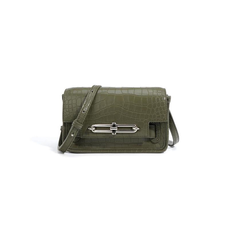 crocodile pattern shoulder bag, view 5 - MRSLM