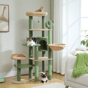 large cactus cat tree tower, view 10 - MRSLM
