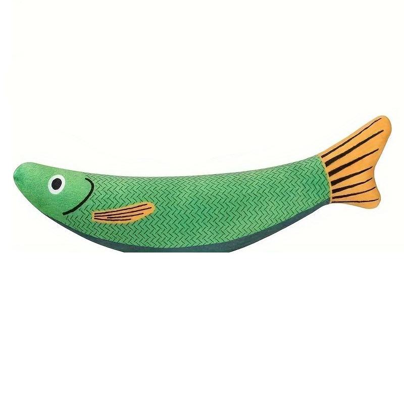 crinkle mackerel cat toy with catnip, view 2 - MRSLM