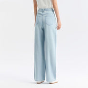 women's high-waisted wide-leg jeans, view 4 - MRSLM