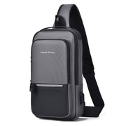 men's oxford cloth crossbody bag, view 10 - MRSLM