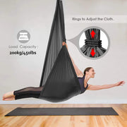6-handle aerial yoga hammock, view 3 - MRSLM
