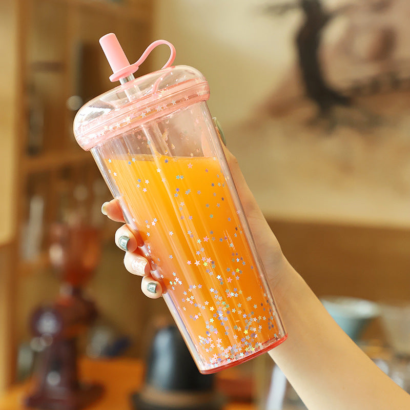 kawaii bubble tea water bottle, view 6 - MRSLM