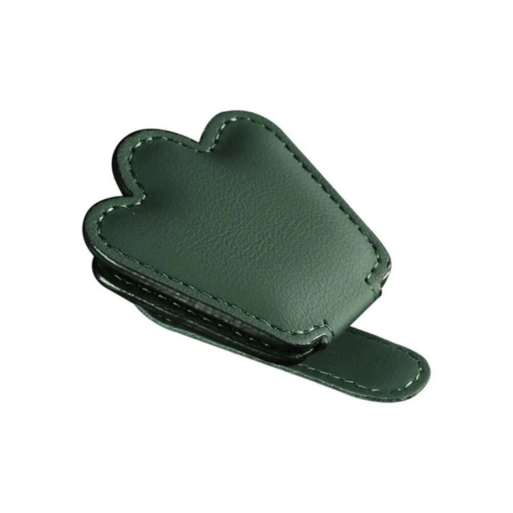 Multi-Functional Leather Car Visor Clip for Sunglasses and Cards