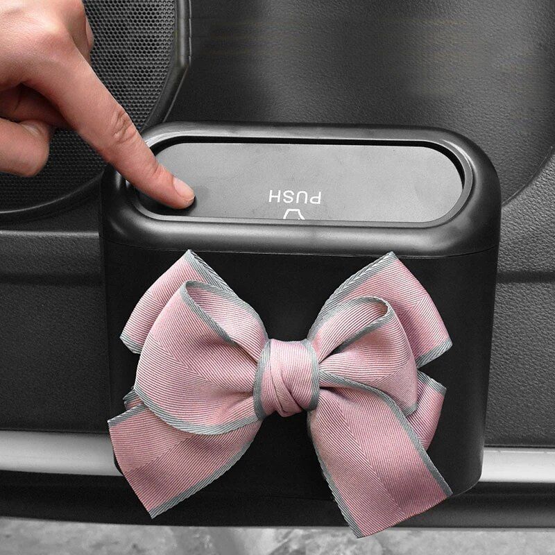 bowknot car hanging trash bin, view 9 - MRSLM