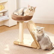 cat tower with scratcher and climbing frame, view 3 - MRSLM
