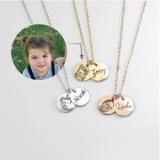 custom portrait laser necklace - MRSLM