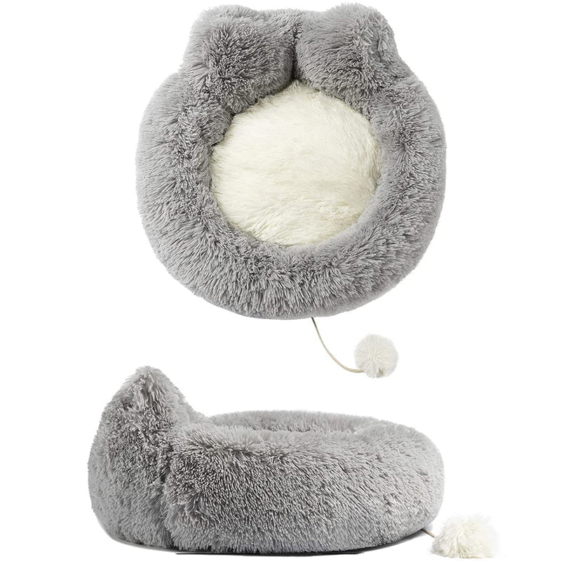 faux fur bed for small dogs and kittens, view 9 - MRSLM