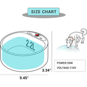 heated pet water bowl, view 7 - MRSLM
