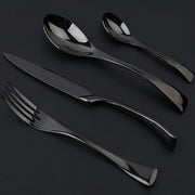 black rose stainless steel cutlery set - MRSLM