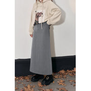 elegant a-line autumn skirt, view 7 - MRSLM