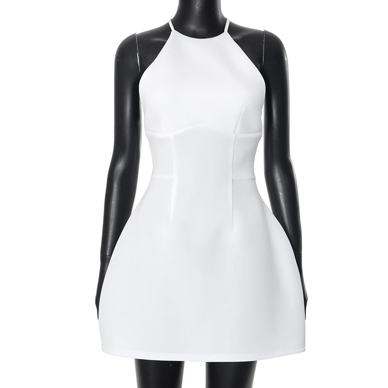 summer backless sling dress, view 6 - MRSLM