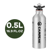 aluminum fuel bottle, view 2 - MRSLM