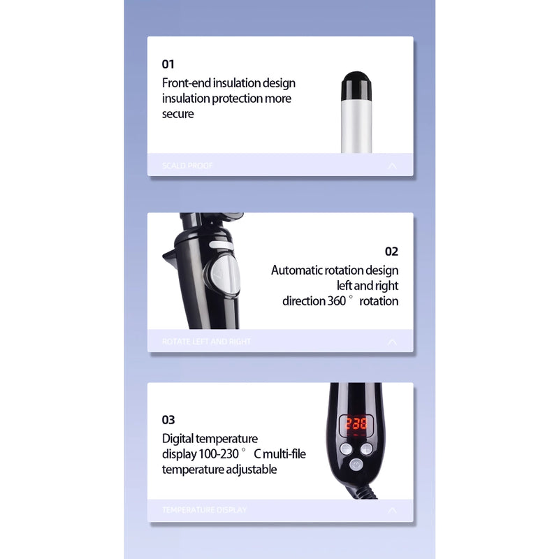 25mm automatic curling iron, view 8 - MRSLM