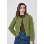 women's bead button knitted cardigan, view 6 - MRSLM