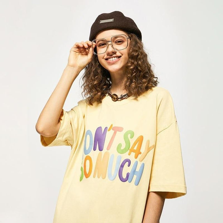 Trendy Oversized Cotton T-Shirt