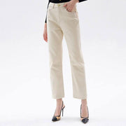 high-waisted straight jeans - MRSLM