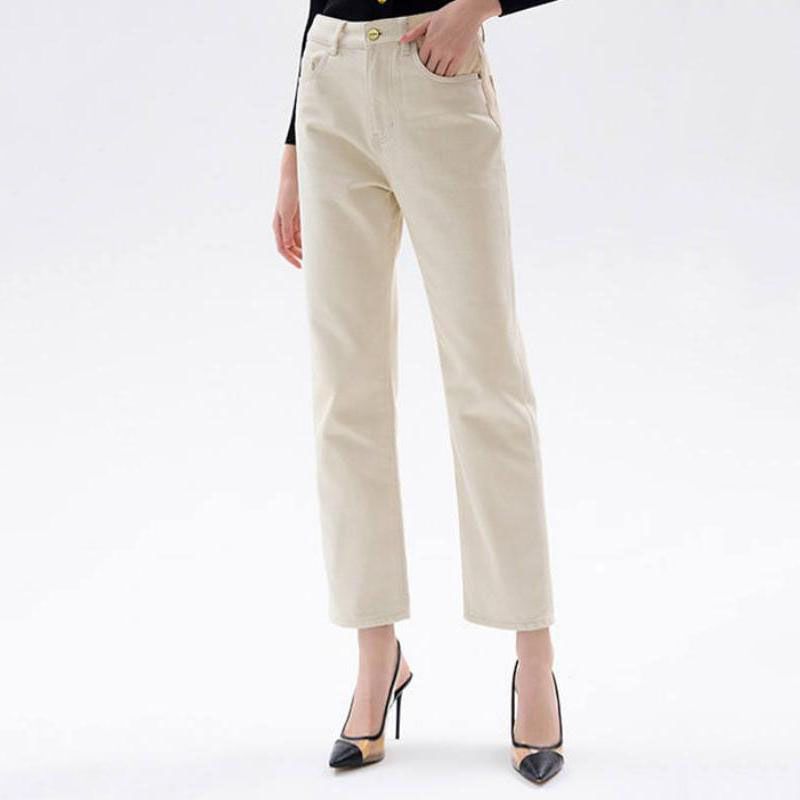 high-waisted straight jeans - MRSLM