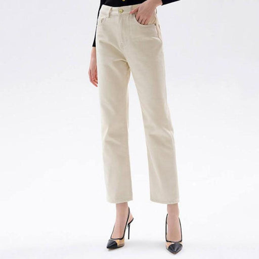high-waisted straight jeans - MRSLM