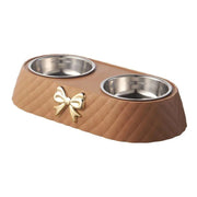 Bow-tie double pet bowl, view 4 - MRSLM