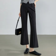 elegant micro flare ankle-length pants for women - MRSLM